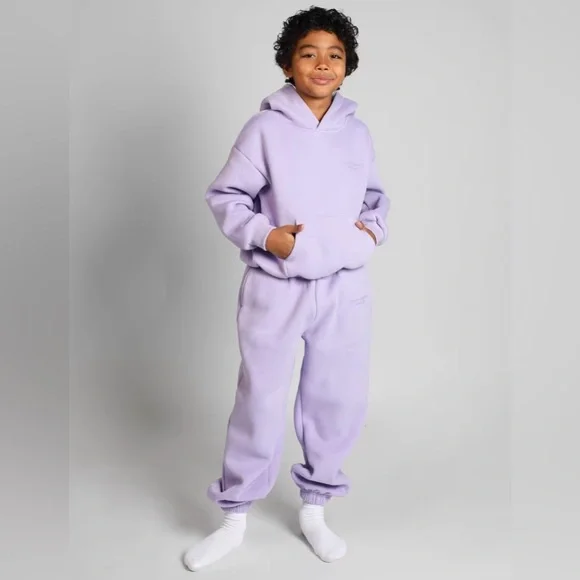 NEW COMFRT KIDS HOODIE TOP L LARGE LAVENDER - Picture 3 of 6